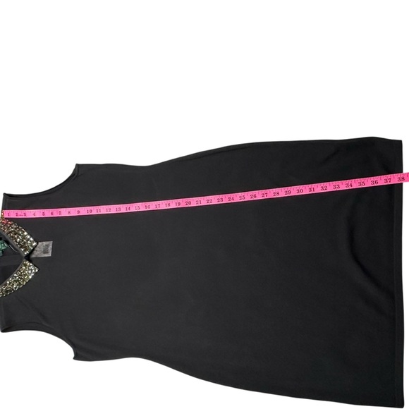 Lauren Ralph Lauren Black Dress with Embellished Neck Collar Size XL NWT - Picture 7 of 15